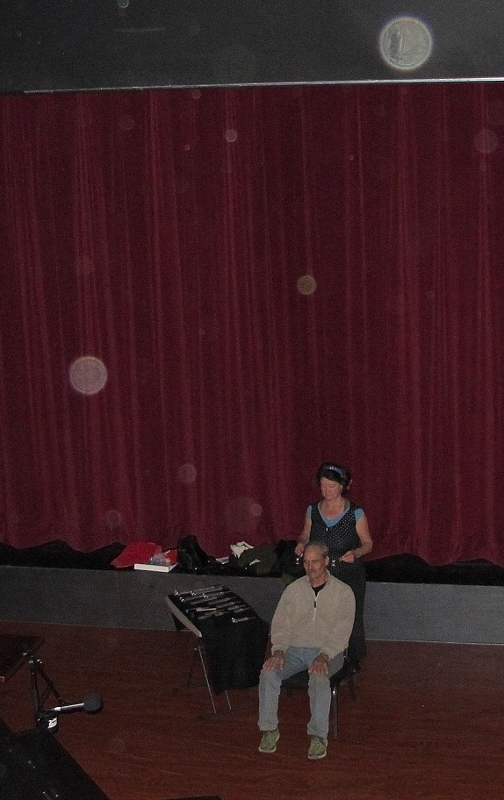 orbs sail above tuning forks