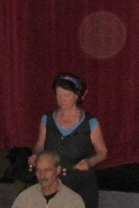 large orb with therapist