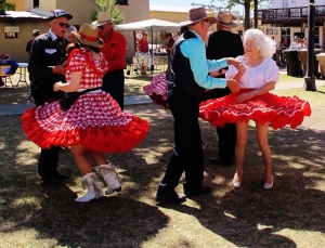 Tombstone square dancers
